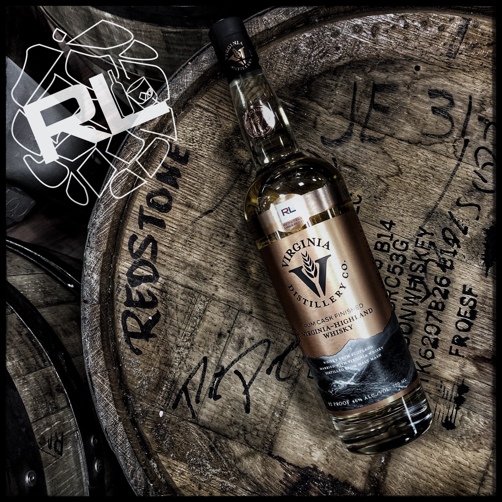 Virginia Distillery RUM Cask finished Whiskey (Redstone Barrel Society Exclusive)